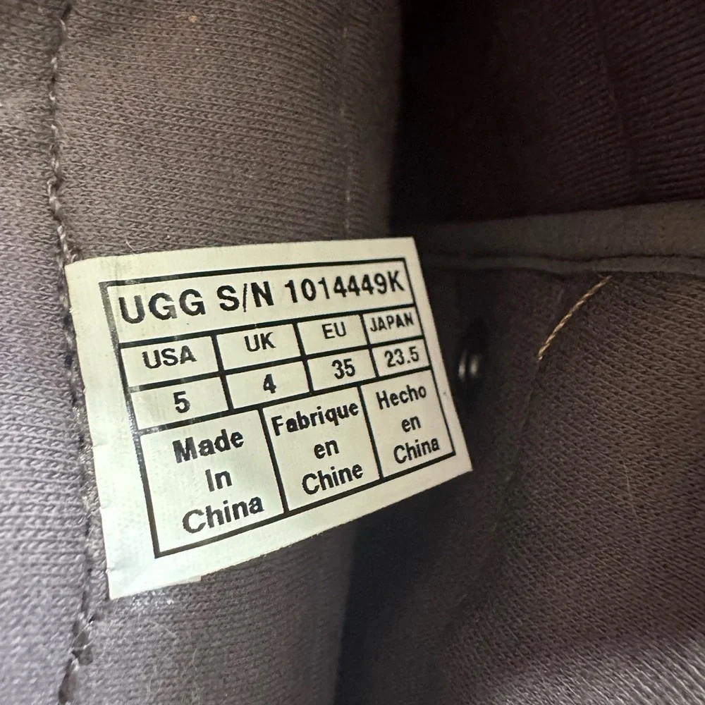 UGG Kids Quilted Purple Boots